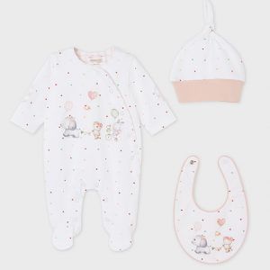 SET REGALO 3 PIEZAS BLOSSOM MAYORAL NEWBORN