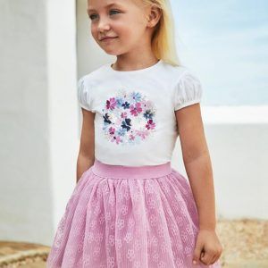 Conjunto 2 piezas tul niña Malva