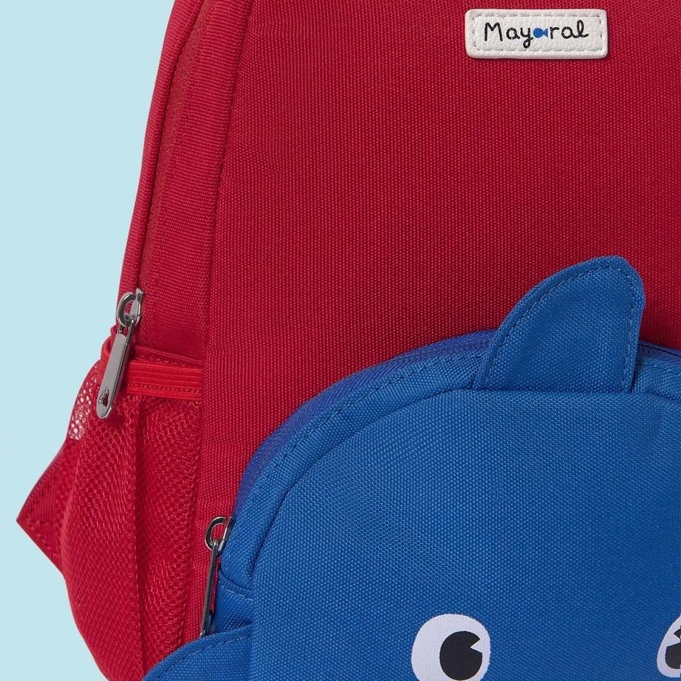 Mochila guardería roja tiburón - Imagen 2