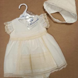 Vestido 3 piezas beige 35/0022