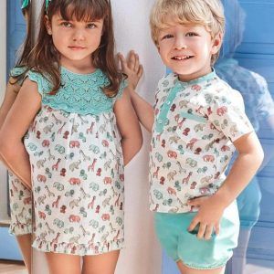 Conjunto camisa niño elefantes - 24 M