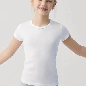 Ysabel Mora camiseta interior niña blanca