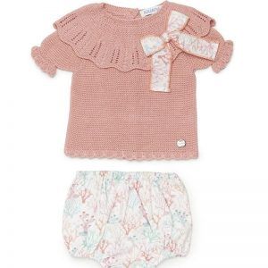 Conjunto braga tela corales