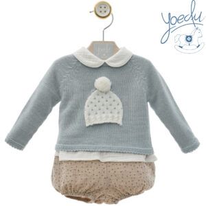 Conjunto baby 3 piezas Gorrito azul