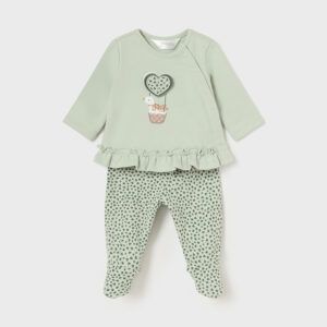 Conjunto polaina estampada y camiseta recién nacida Ref. 14-02504-046