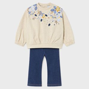 Conjunto legging vaquero y sudadera bebé Ref. 14-02707-080