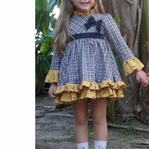 Dbb Vestido vuelo mostaza 21102