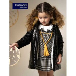 Basmartí Abrigo  La Dama de las Camelias negro charol