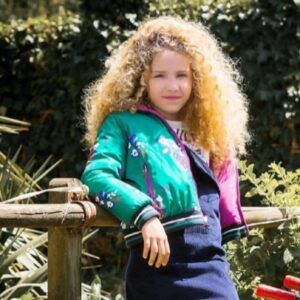 Chaqueta Reversible Niña flores
