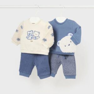 Conjunto 2 piezas osito recién nacido mid blue Ref. 14-02624-010