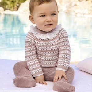 Conjunto Punto Polaina 2P pasacintas Rayado maquillaje 25051