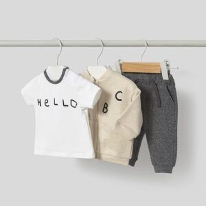 Chándal con camiseta animal recién Ref. 25-01802-026 gris mezcla