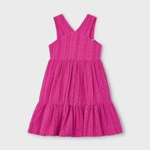 Vestido tejido estructura niña Ref. 25-03962-070 magenta
