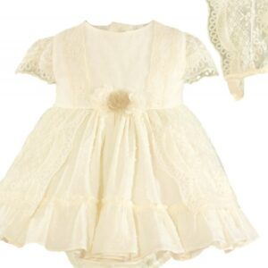 Vestido con braguita y gorro 31/0120/VBG