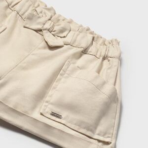 Pantalón corto lazo bebé Ref. 25-01227-080 sepia