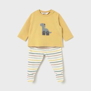 Conjunto polaina y sudadera recién nacido Ref. 15-02566-076 miel
