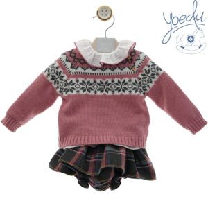 Yoedu Conjunto Baby Rosa greca 0203