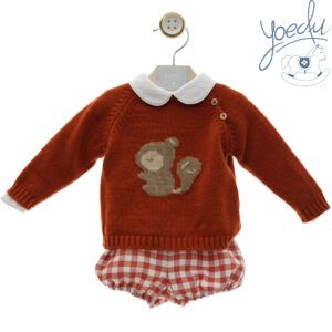 Yoedu Conjunto Baby 3 piezas Ardilla 0204 calabaza