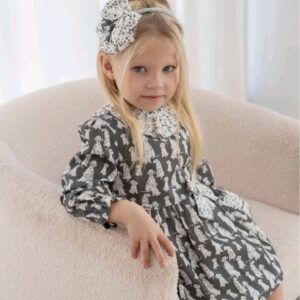 Miranda Vestido Infantil 38/0610/V gris perritos