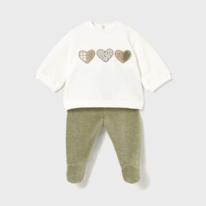 Conjunto polaina y sudadera recién nacida Ref. 15-02555-060  vasil vigoré
