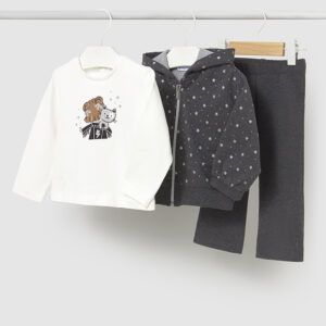 Chándal con camiseta bebé Ref. 15-02842-046  plomo vigore