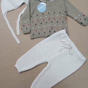 Juliana Conjunto 3 pzas 25562 estrellas Tostado crema