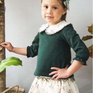 Daniesty Conjunto Infantil Sudadera Falda braga Camelia Ref. 024