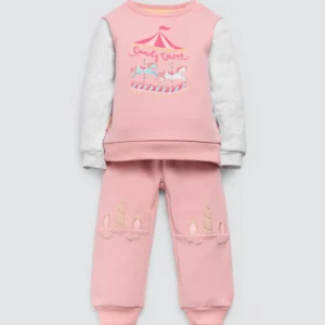 Conjunto bebé sudadera y jogger Candy Circus