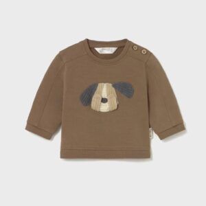 Sudadera interactiva recién nacido Ref. 15-02406-092  cacao