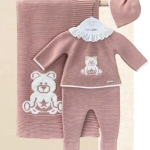 Valentina Bebes Conjunto Primera Puesta Oso Rosa