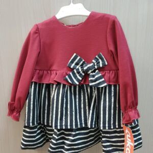 Vestido Tindaya Rojo con rayas
