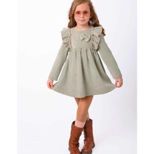 Vestido pana Verde Nekenia