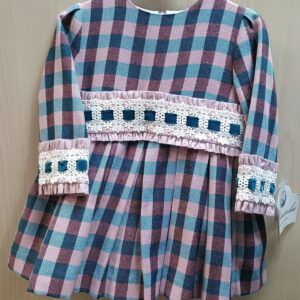 Vestido con braguita 34/0132/VB con fajín y pasacintas