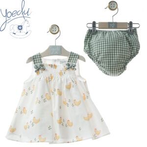 Vestido bebé con braguita 0325 Familia Anfora Yoedu