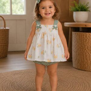 Vestido bebé con braguita 0325 Familia Anfora Yoedu