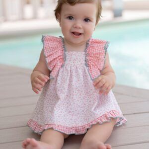 Vestido braguita 39/0048/VB florecitas rosas Miranda