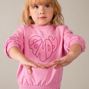 Sudadera con letras bordadas niña Ref. 26-03449-016 candy