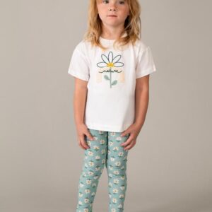 Conjunto legging estampado y camiseta niña Ref. 26-03727-038 lago