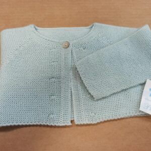 Belén Costales chaqueta perle verde agua