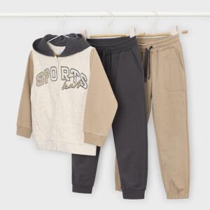 Chándal 2 pantalones básico niño Ref. 16-00907-068 avellana