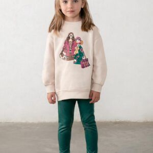 Conjunto legging y sudadera niña Ref. 16-04737-054 botella