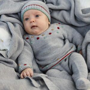 Conjunto 3 piezas lino.bodoques 26550 Gris con rioja