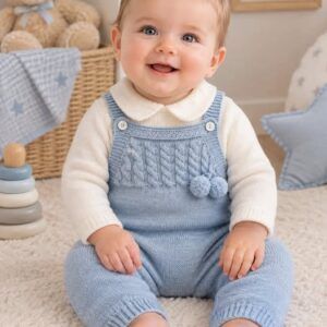Peto punto trenzas con jersey 26615