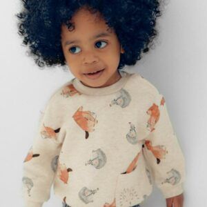 Sudadera animalitos bolsillo bebé Ref. 16-02416-096