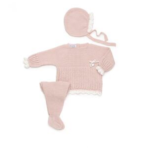 Conjunto 3 piezas 26545 rosa palo crudo