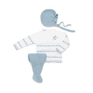 Conjunto 3 piezas 26561 blanco azul