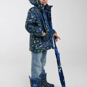 Chubasquero niño forro polar estampado monstruos
