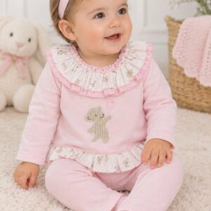 Conjunto 32943 osito globo rosa