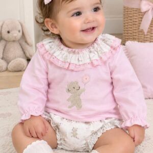 Conjunto 32938 rosa osito globo